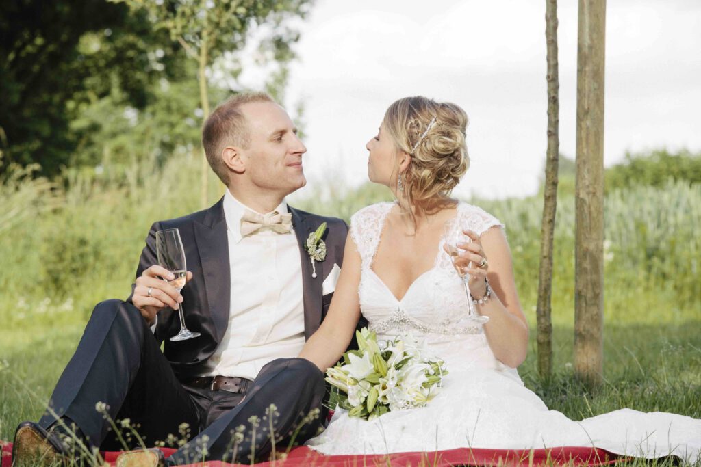 Sektempfang mit den Hochzeitssängern Münsterland